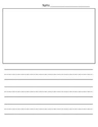 Blank Writing Paper For Kindergarten