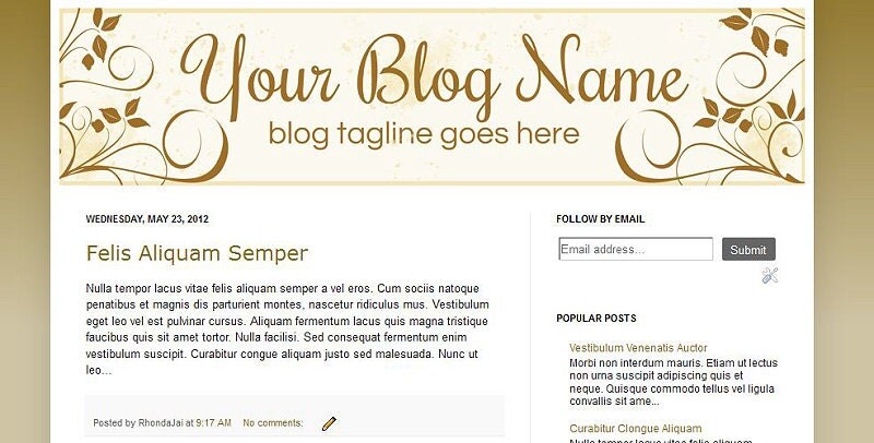 Blogger Header Design