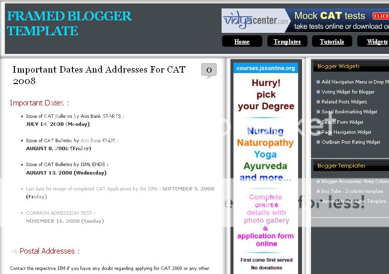 Blogger Header Image Html