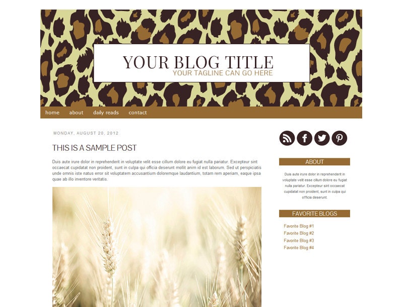 Blogger Header Templates