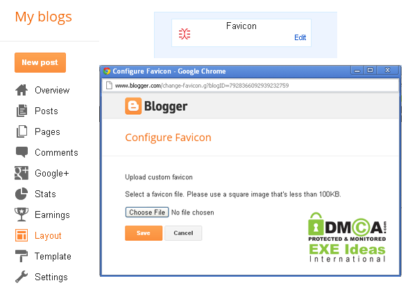 Blogger Icon Change
