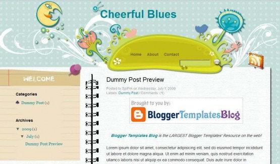 Blogger Layouts Free