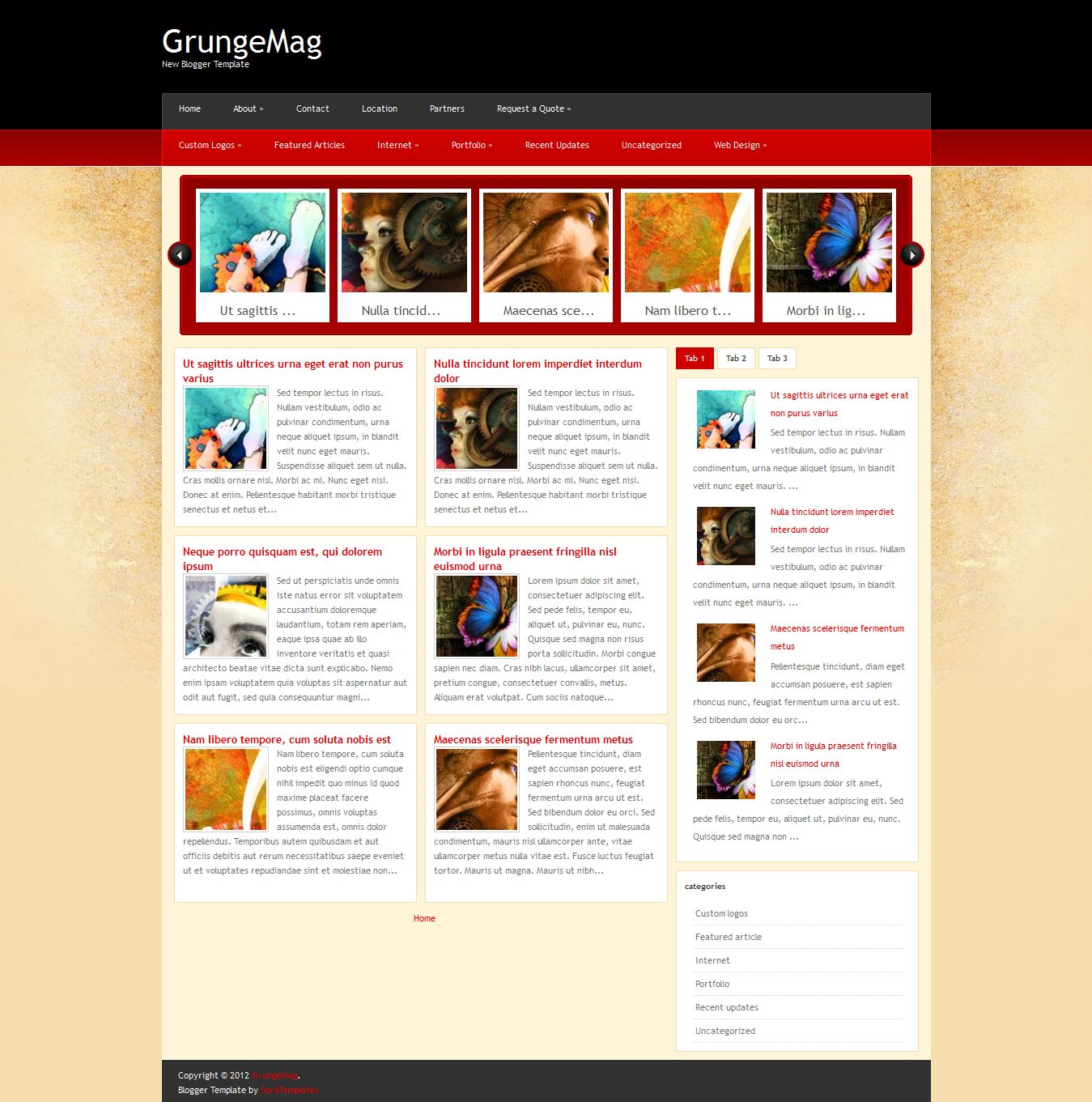 Blogger Layouts Html