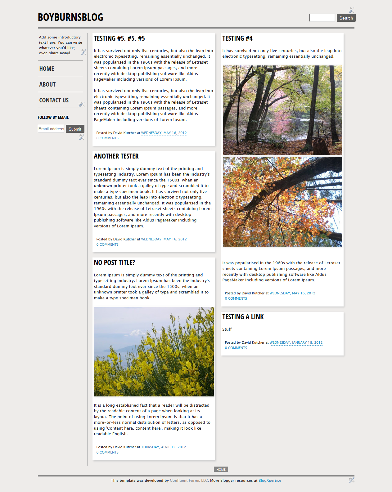 Blogger Layouts Minimal