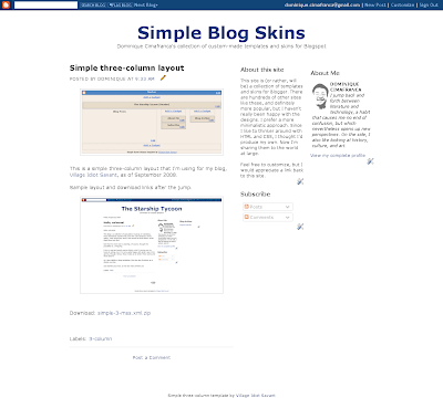 Blogger Layouts Simple