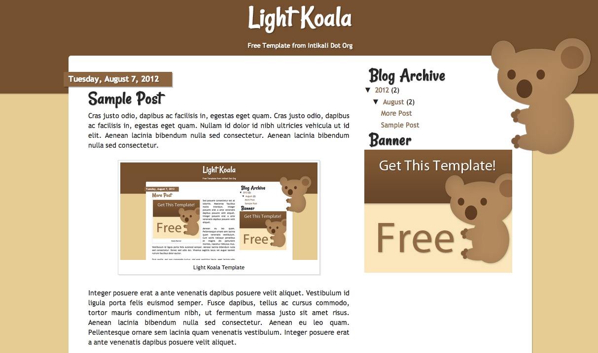 Blogger Templates Free