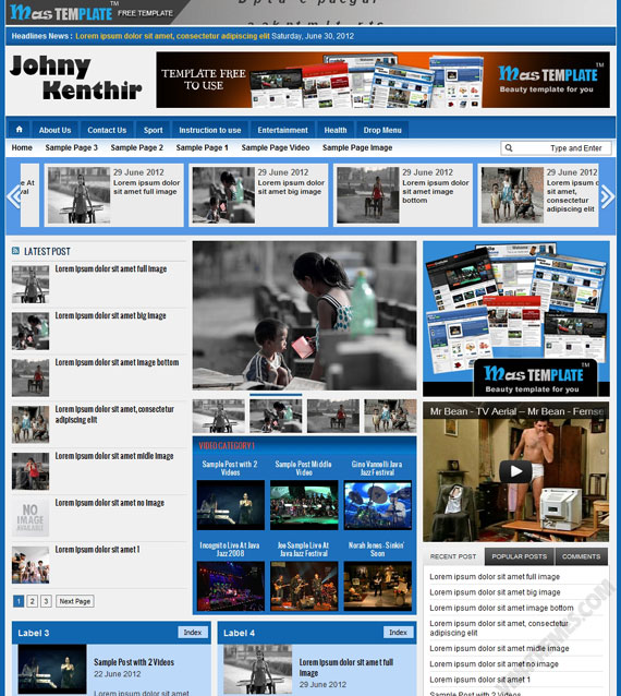 Blogger Templates News