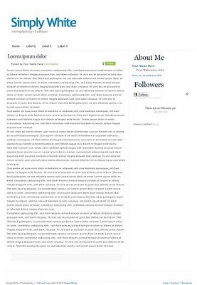 Blogger Templates Simple