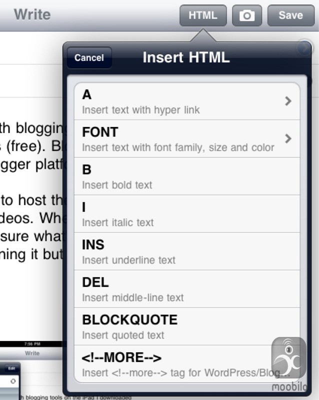 Blogging Tools For Ipad