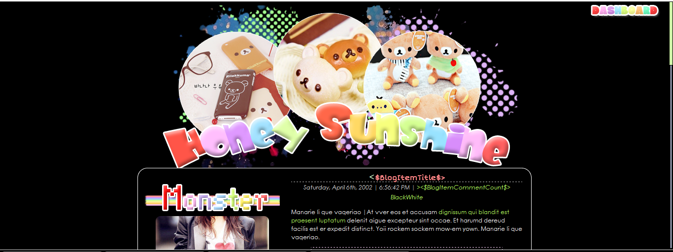 Blogskin Comel