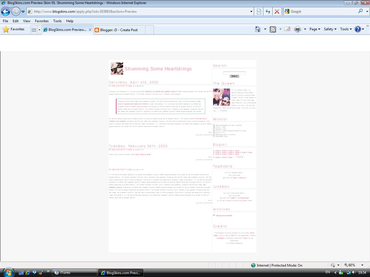 Blogskin Cute