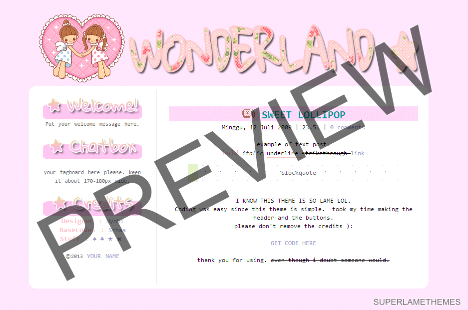 Blogskin Cute