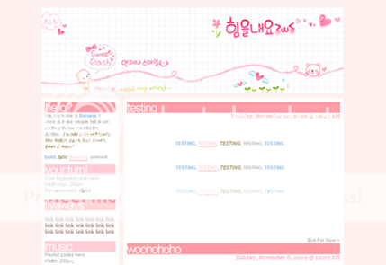 Blogskin Cute Blue