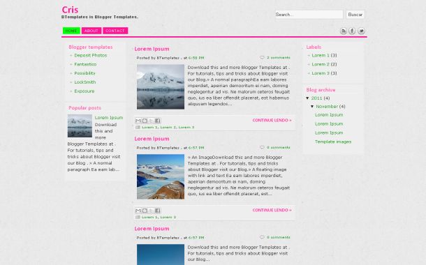 Blogspot Templates Free Simple