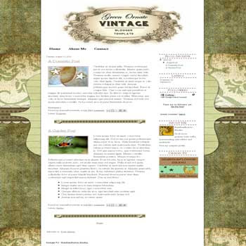 Blogspot Templates Free Vintage