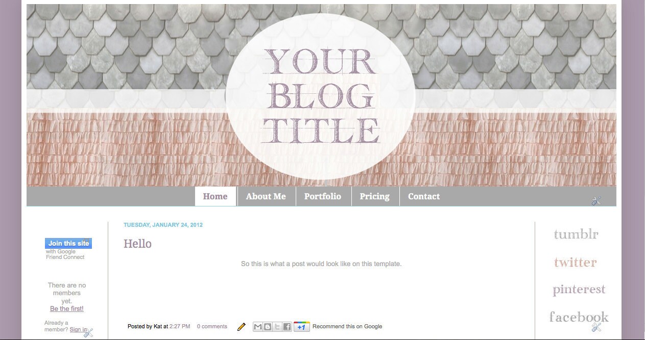 Blogspot Templates Vintage