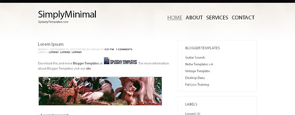 Blogspot Themes Minimalist