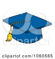 Blue Graduation Cap Clip Art