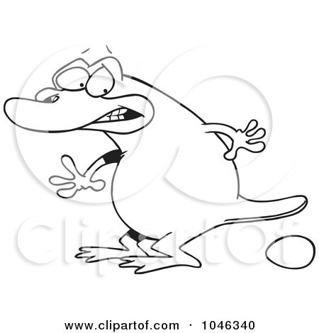 Blue Platypus Cartoon