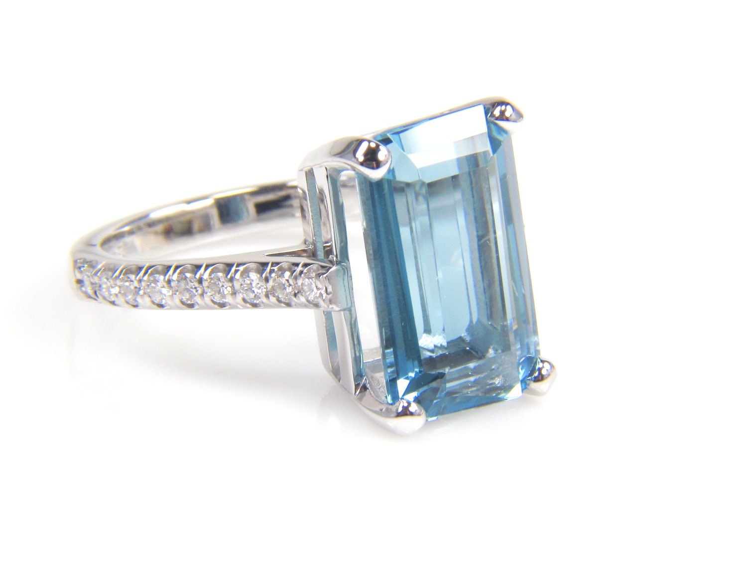 Blue Topaz Birthstone Ring