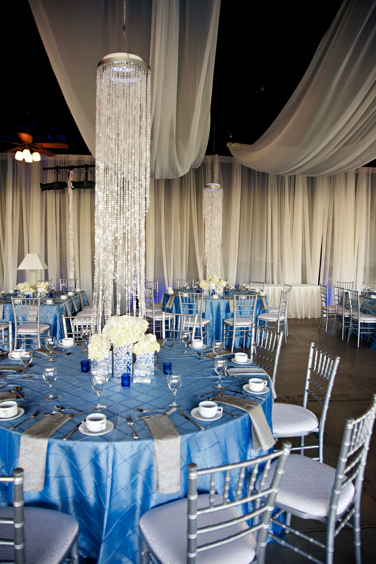 Blue Wedding Reception Decorations