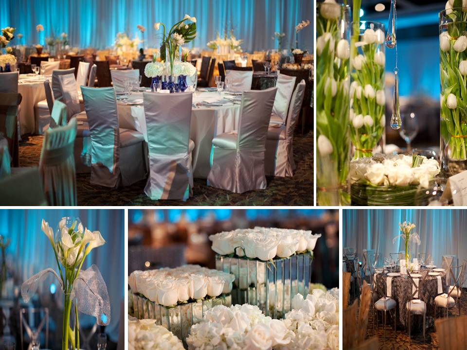 Blue Wedding Reception Decorations