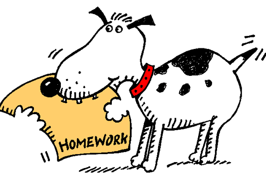 Boy Doing Homework Clipart