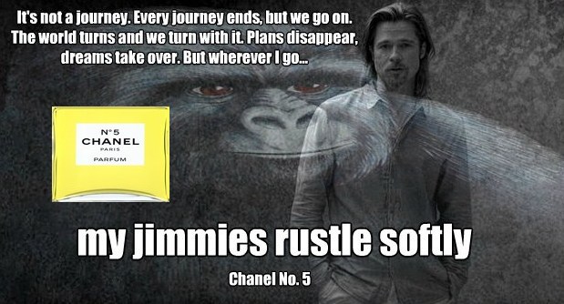 Brad Pitt Chanel No 5 Ad Lyrics