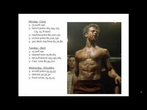 Brad Pitt Fight Club Workout Routine