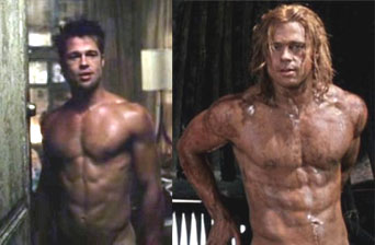 Brad Pitt Troy Workout Photos