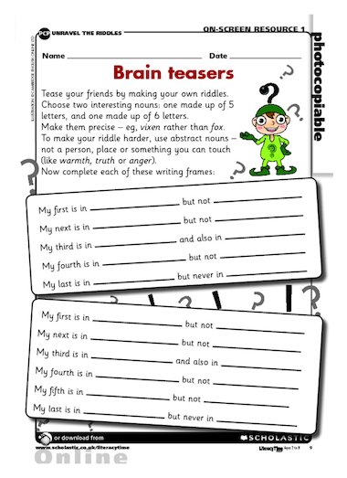 Brain Teasers Riddles Pdf