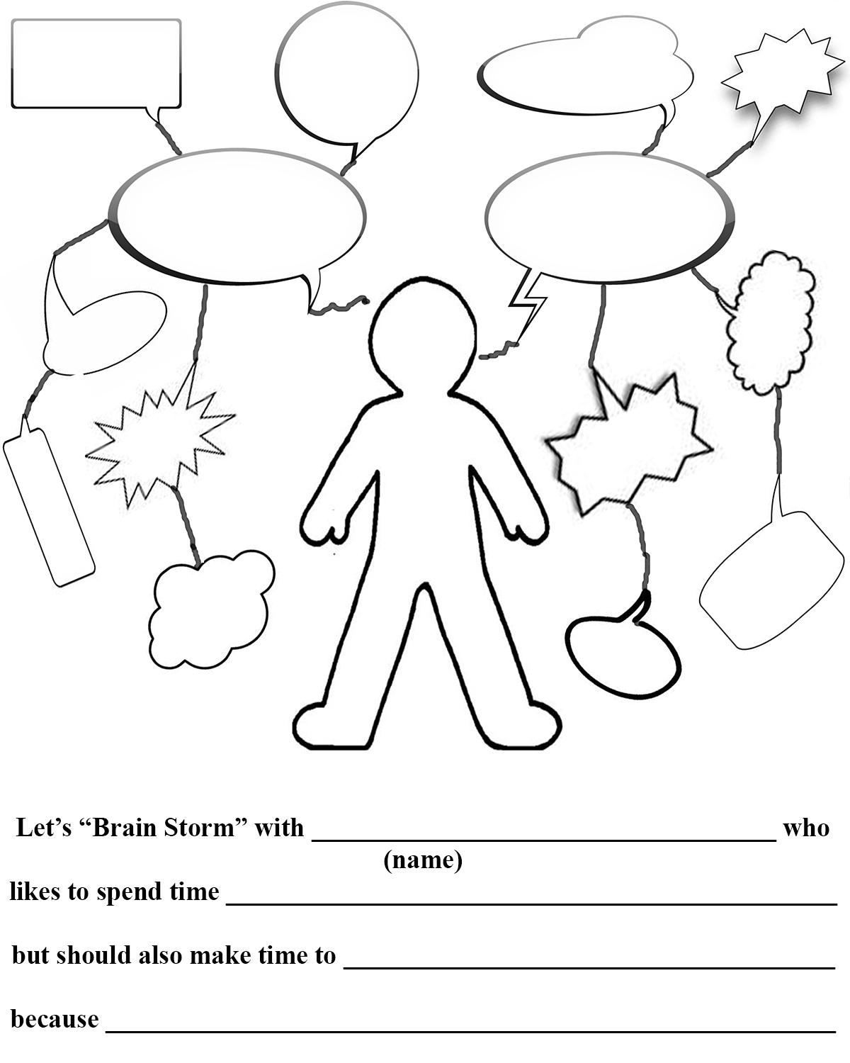 Brainstorm Template For Kids