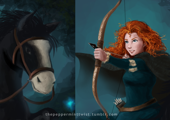 Brave Merida And Angus