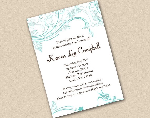 Bridal Shower Invitation Wording Free