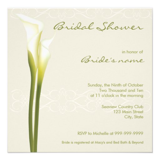 Bridal Shower Invitations Templates Free