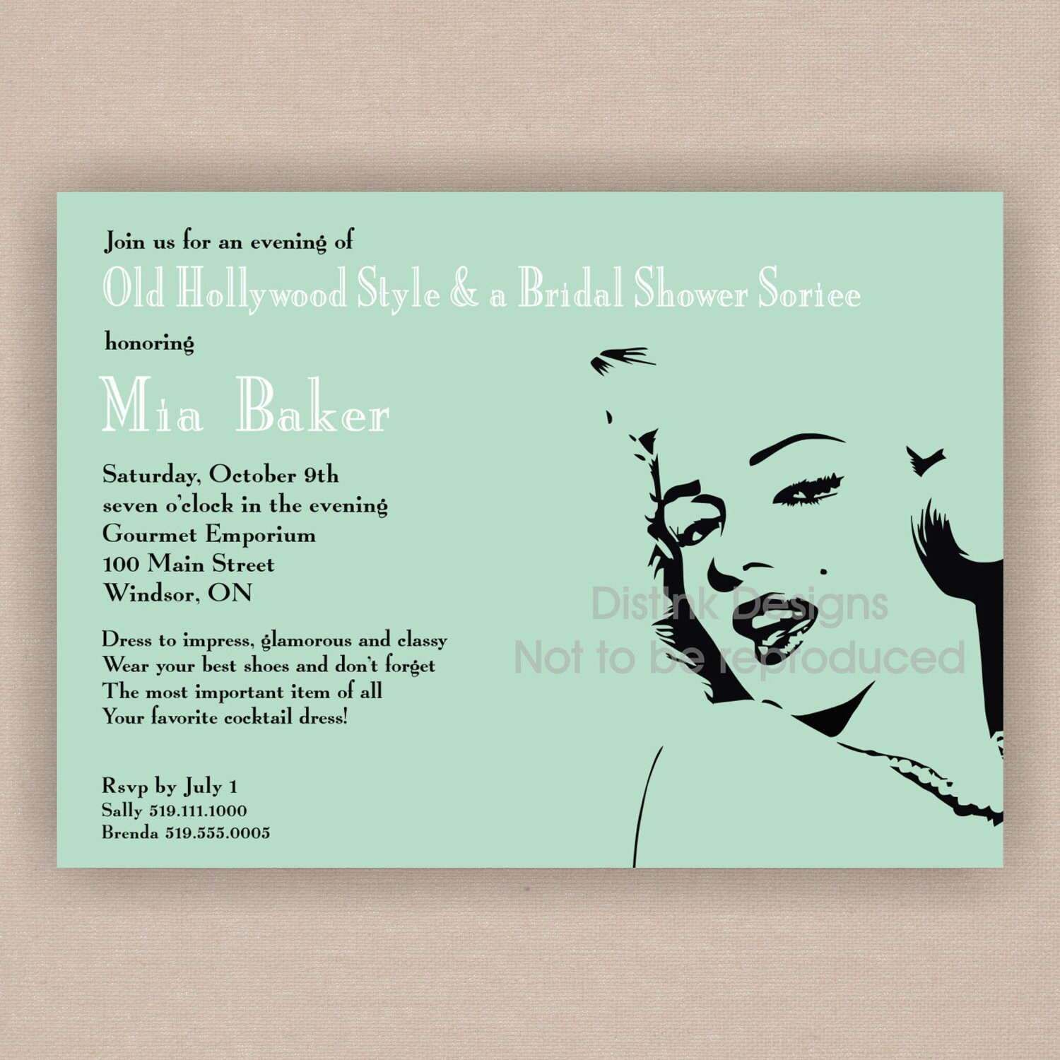 Bridal Shower Invitations Wording