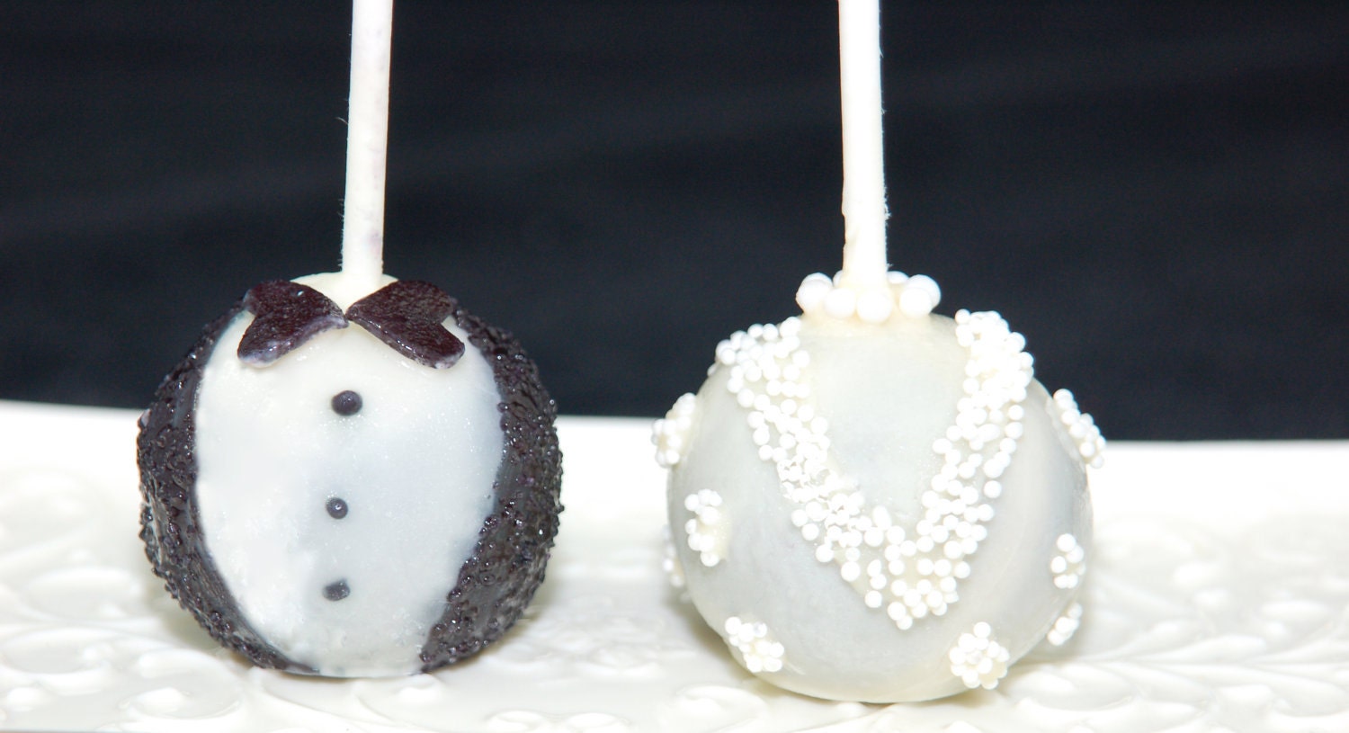 Bride And Groom Cake Pops