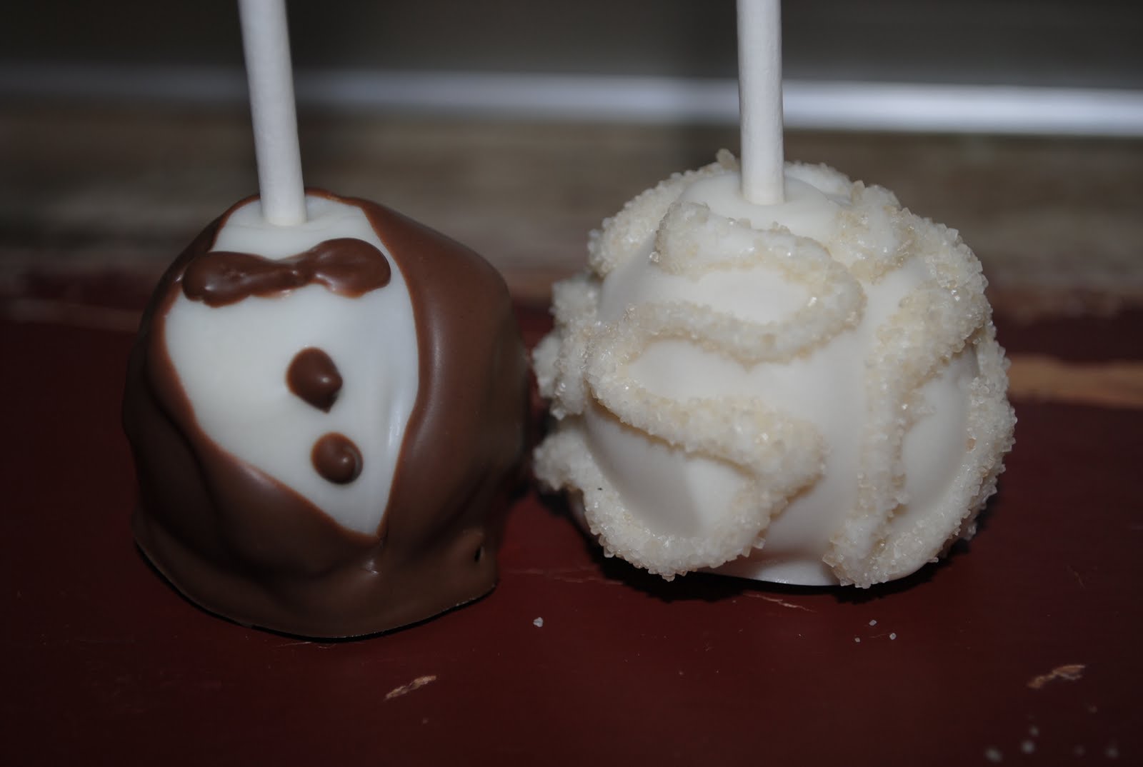 Bride And Groom Cake Pops