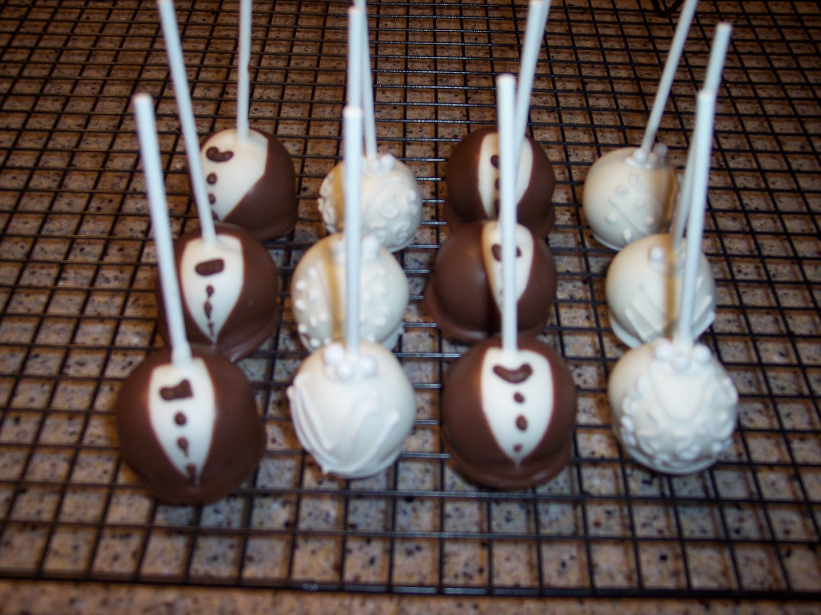 Bride And Groom Cake Pops