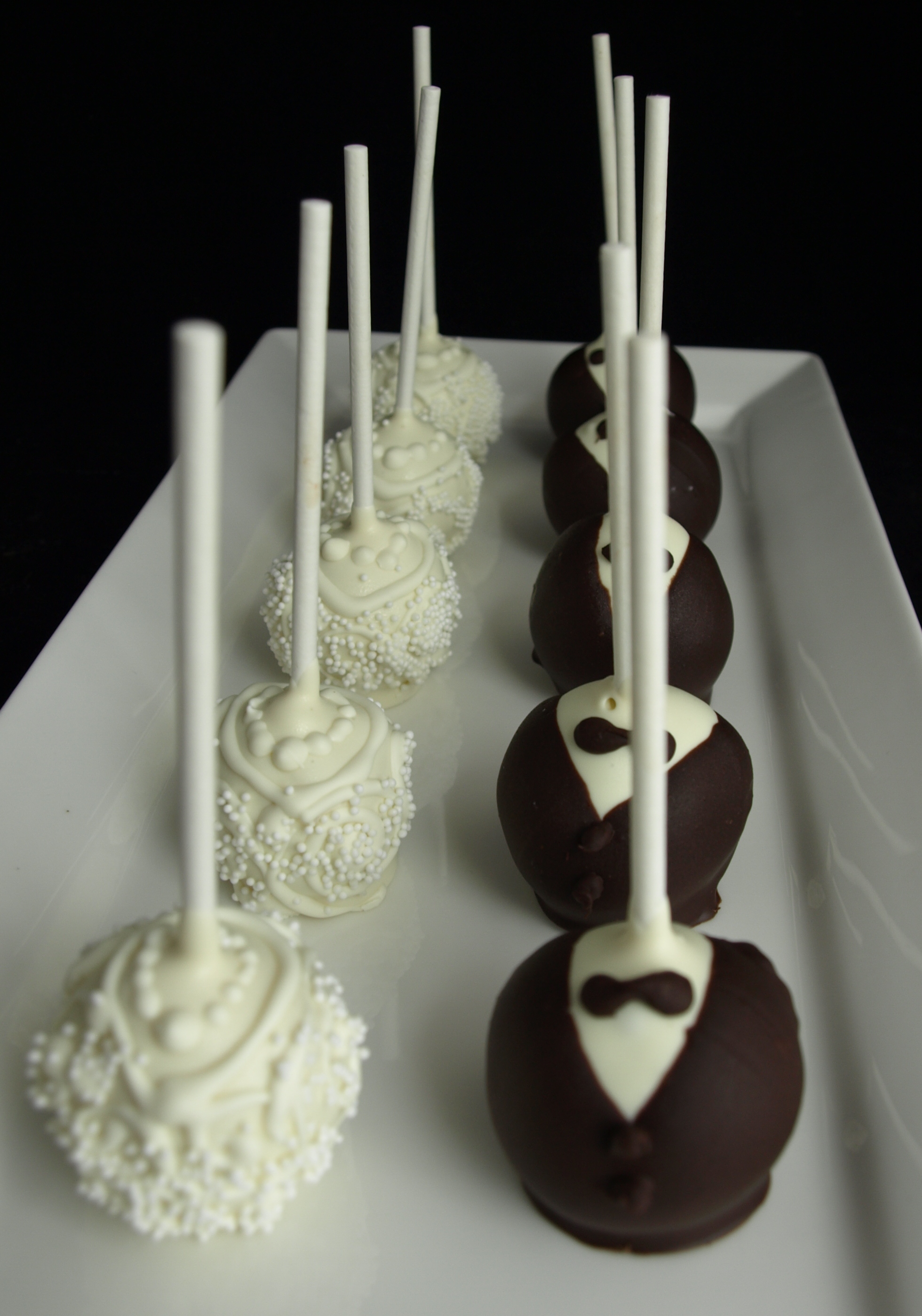 Bride And Groom Cake Pops