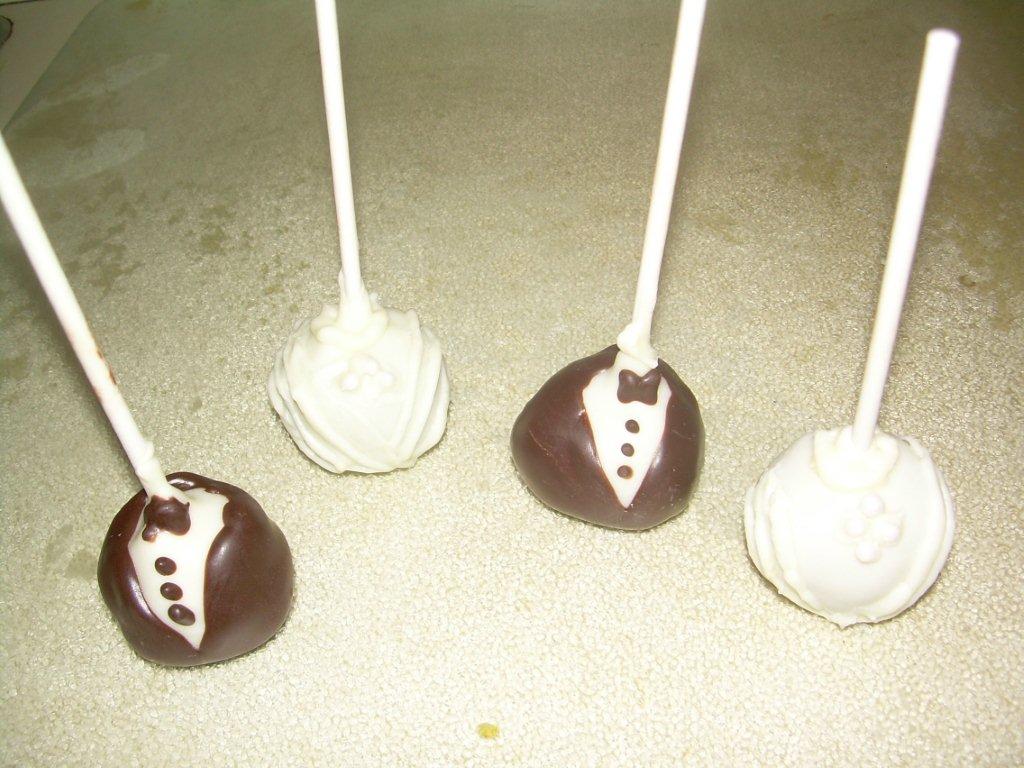 Bride And Groom Cake Pops