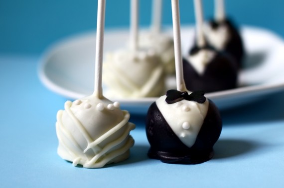 Bride And Groom Cake Pops