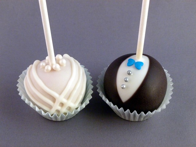 Bride And Groom Cake Pops