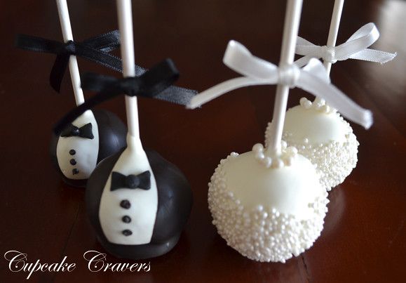 Bride And Groom Cake Pops