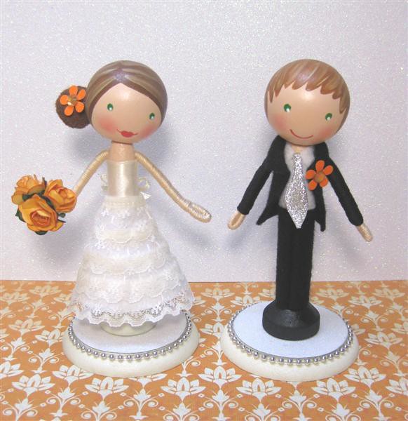 Bride And Groom Cake Toppers