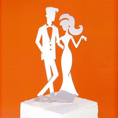 Bride And Groom Cake Toppers