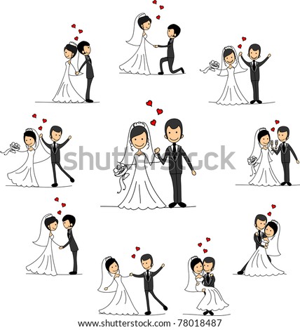 Bride And Groom Cartoon