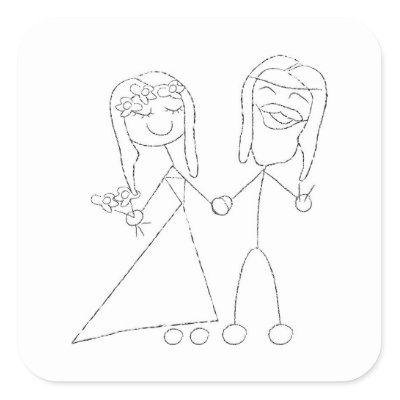 Bride And Groom Drawing