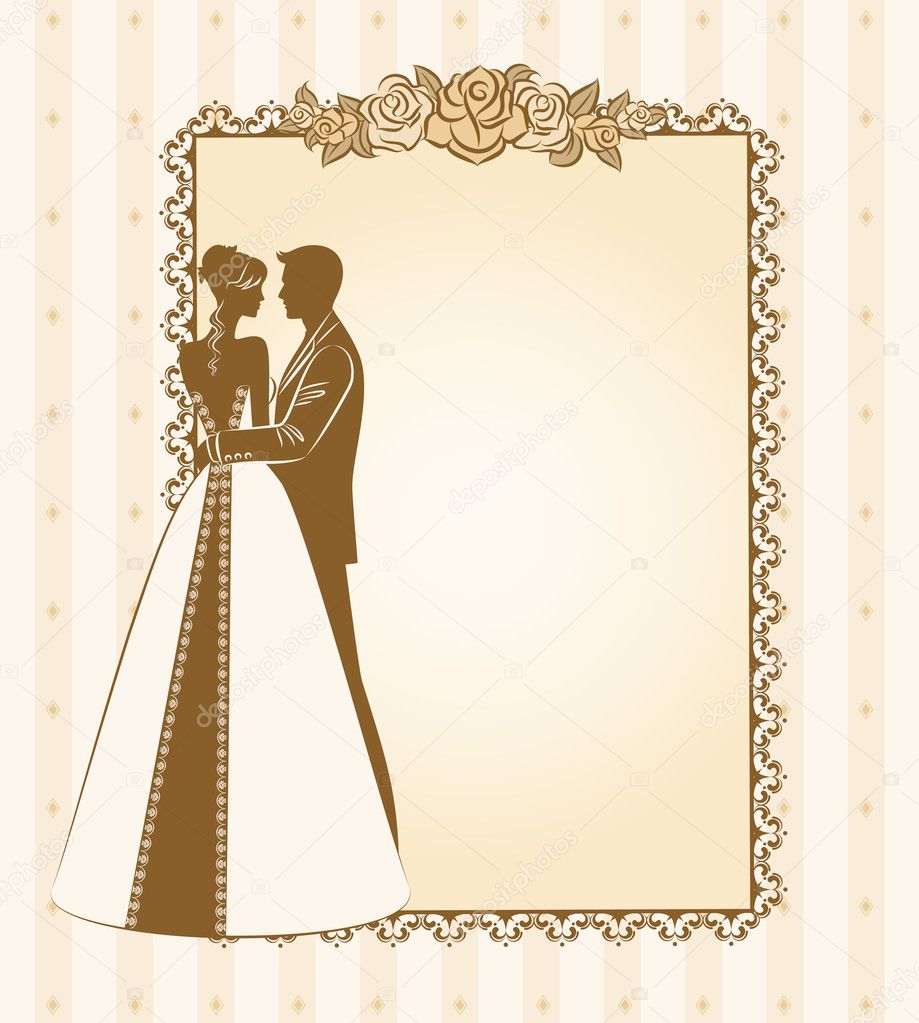 Bride And Groom Silhouette