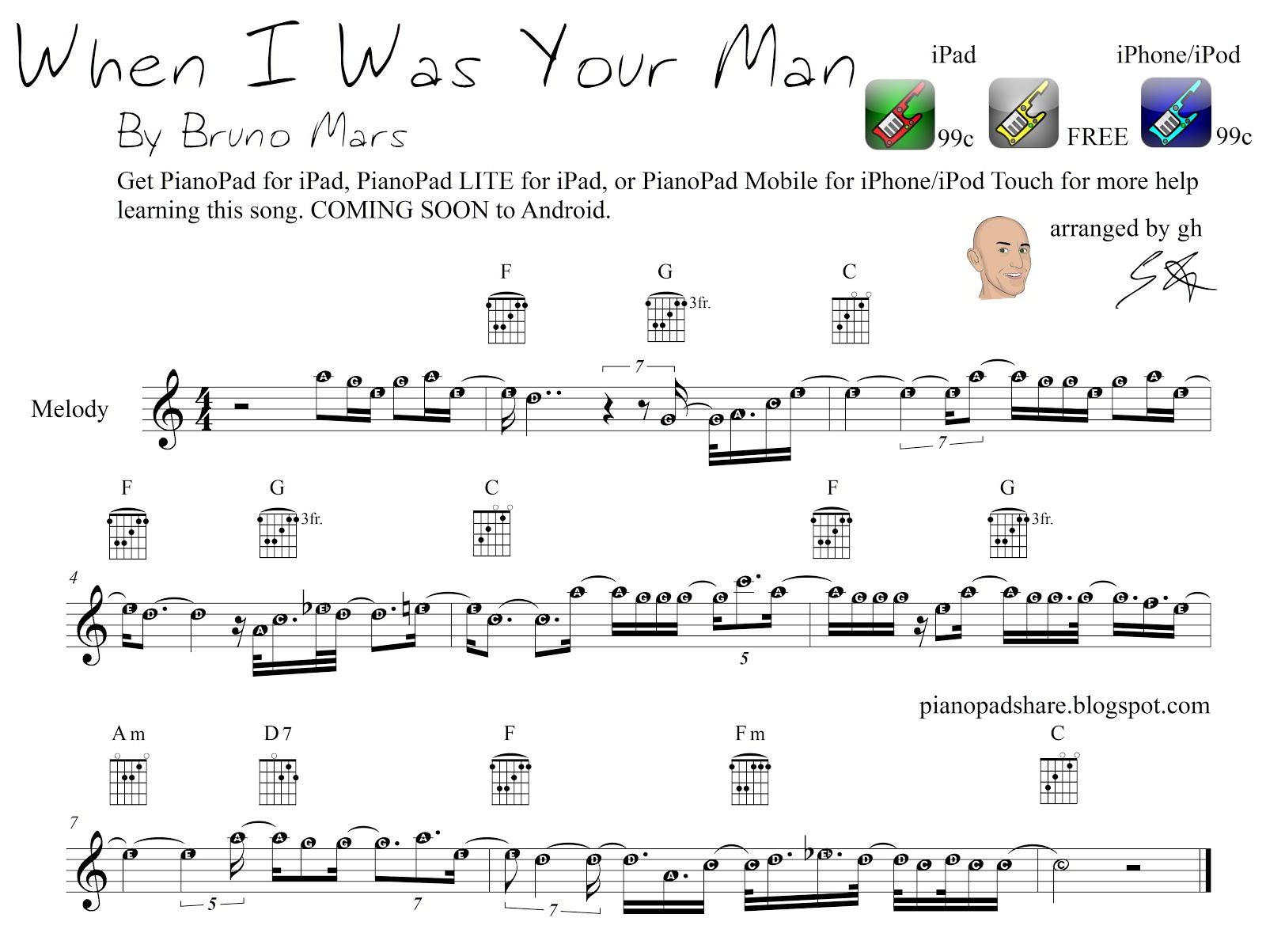 Bruno Mars When I Was Your Man Lyrics